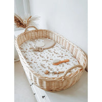 Drap-housse en mousseline de coton doux menthe douce