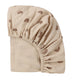 Drap-housse en mousseline de coton doux Coquillage sable