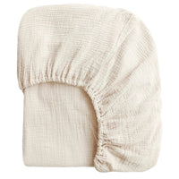 Drap-housse en gaze de coton doux terracotta