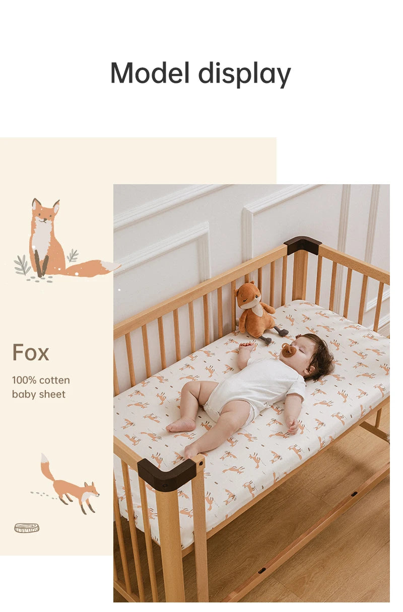 Protège-matelas pour bébé bleu ciel