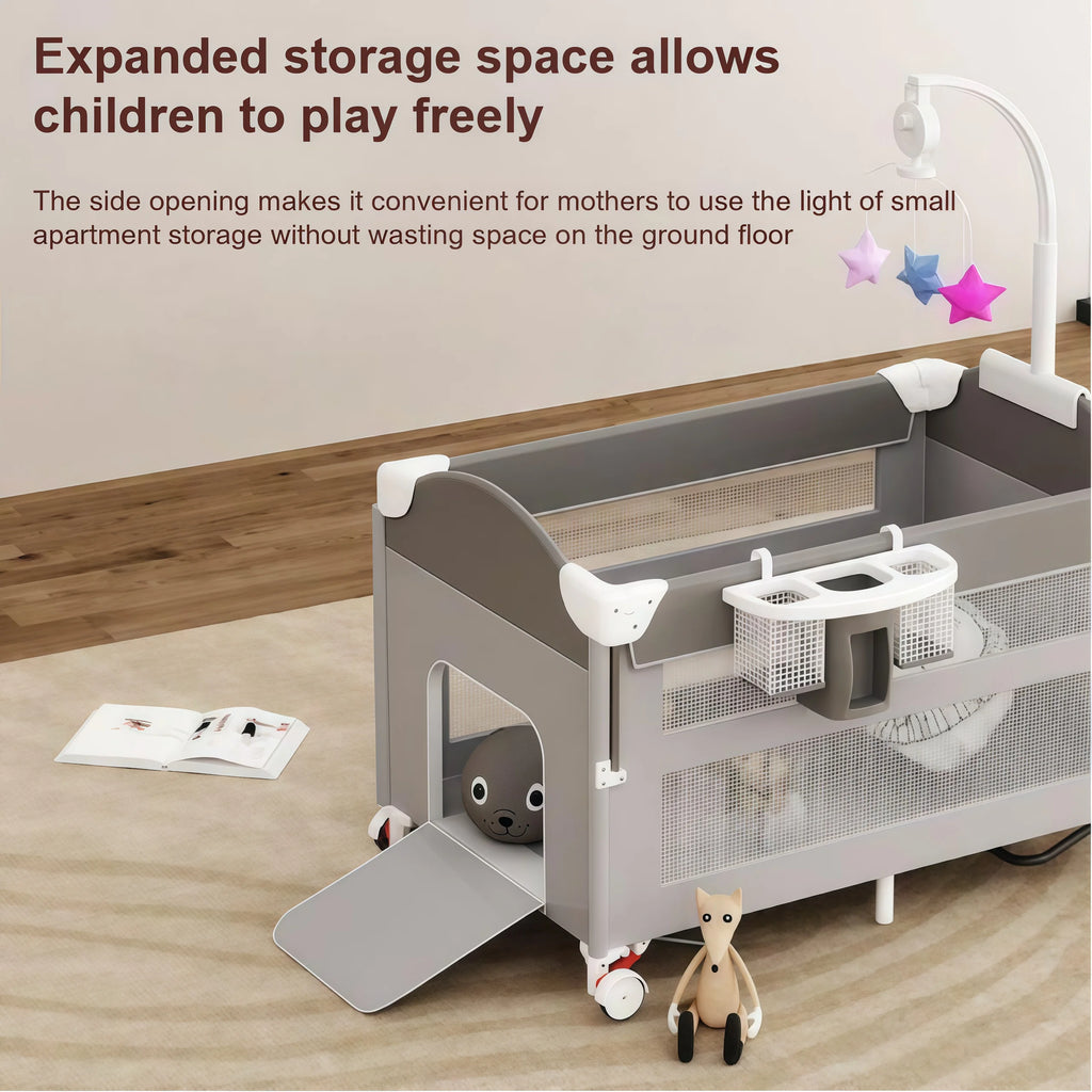 Baby bed Portable baby crib Cradle Cribs Bassinet for Baby Portable Travel Bed Convertible Baby Crib newborn bedside sleeper (Copie)