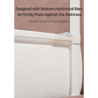 PANGDUBE 1 PCs Baby Crib Safety Bar Screw Installation Toddler Safety Barrier Foldable/Foldable Cover Side Fall Safety Bar For Baby Adjustable Height 1 ~ 30 cm
