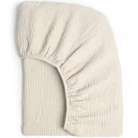 Drap-housse en mousseline de coton doux menthe douce