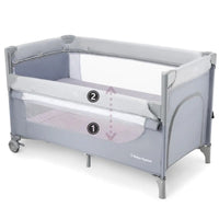 Moby-System 3-in-1 Closely Side-Sleeping Crib with Changing Table, Mattress, and Travel Bag for Babies, Playpen for Ages 0–3