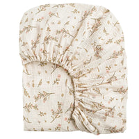Drap-housse en gaze de coton doux terracotta