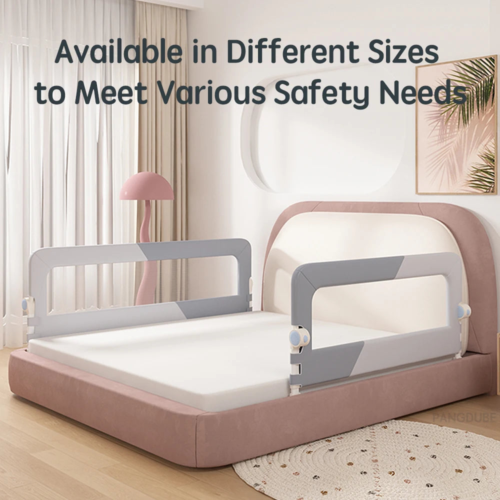PANGDUBE 1 PCs Baby Crib Safety Bar Screw Installation Toddler Safety Barrier Foldable/Foldable Cover Side Fall Safety Bar For Baby Adjustable Height 1 ~ 30 cm