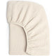 Drap-housse en mousseline de coton doux Ivoire doux