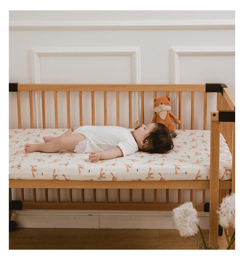 Protège-matelas pour bébé bleu ciel