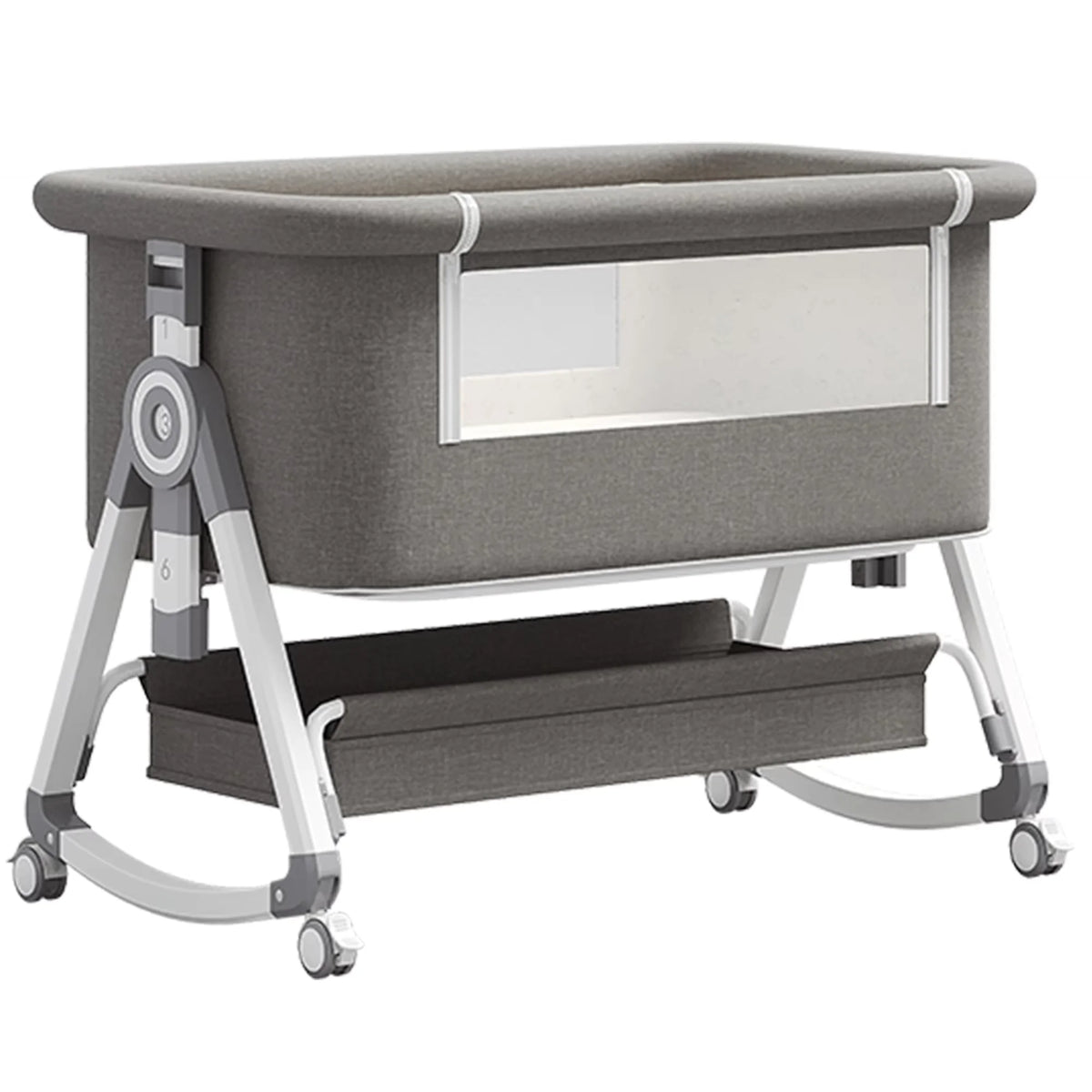 baby bed gray