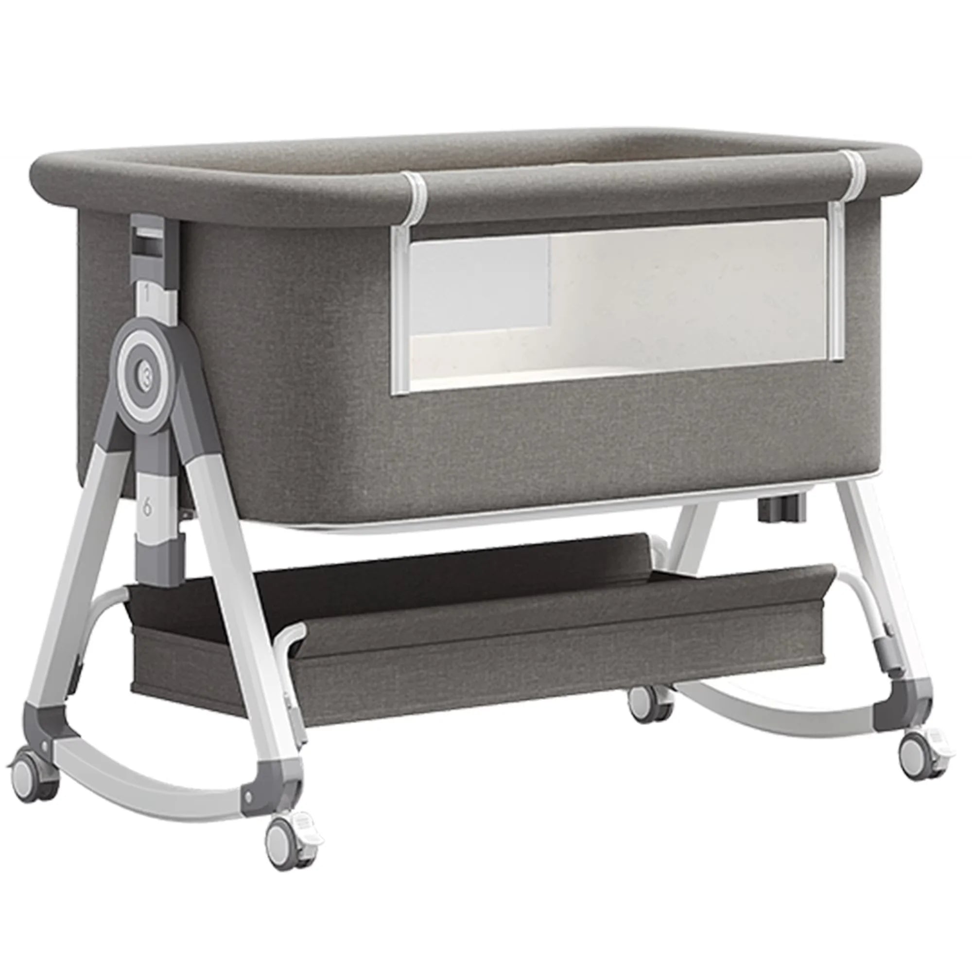 baby bed gray