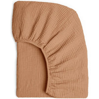 Drap-housse en mousseline de coton doux menthe douce