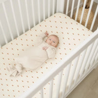 Drap-housse en gaze de coton doux terracotta