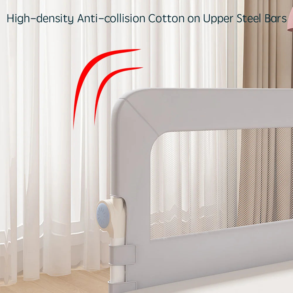 PANGDUBE 1 PCs Baby Crib Safety Bar Screw Installation Toddler Safety Barrier Foldable/Foldable Cover Side Fall Safety Bar For Baby Adjustable Height 1 ~ 30 cm