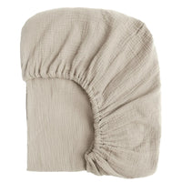 Drap-housse en gaze de coton doux terracotta