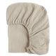 Drap-housse en gaze de coton doux sable