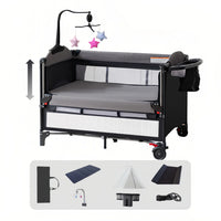 Baby bed Portable baby crib Cradle Cribs Bassinet for Baby Portable Travel Bed Convertible Baby Crib newborn bedside sleeper (Copie)
