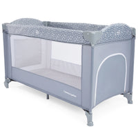 Moby-System Tourist Crib Majesty 2 Levels with Prewind Visor Baby Mattress Happy Traveller Basic Plus