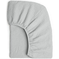 Drap-housse en mousseline de coton doux menthe douce