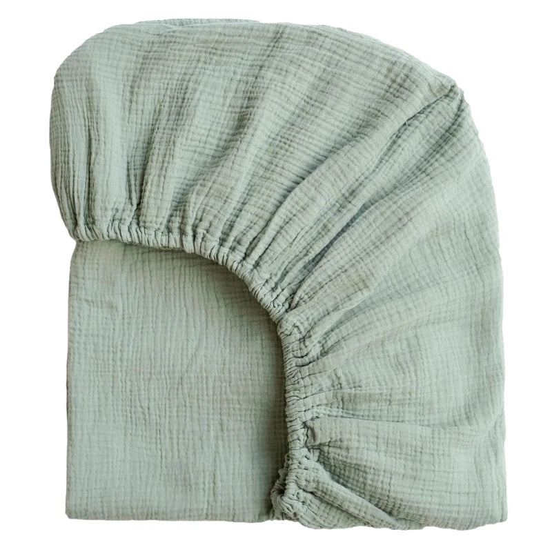 Drap-housse en gaze de coton doux terracotta