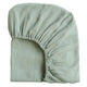 Drap-housse en gaze de coton doux vert sauge