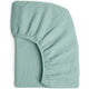 Drap-housse en mousseline de coton doux menthe douce