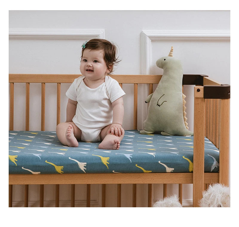 Protège-matelas pour bébé bleu ciel