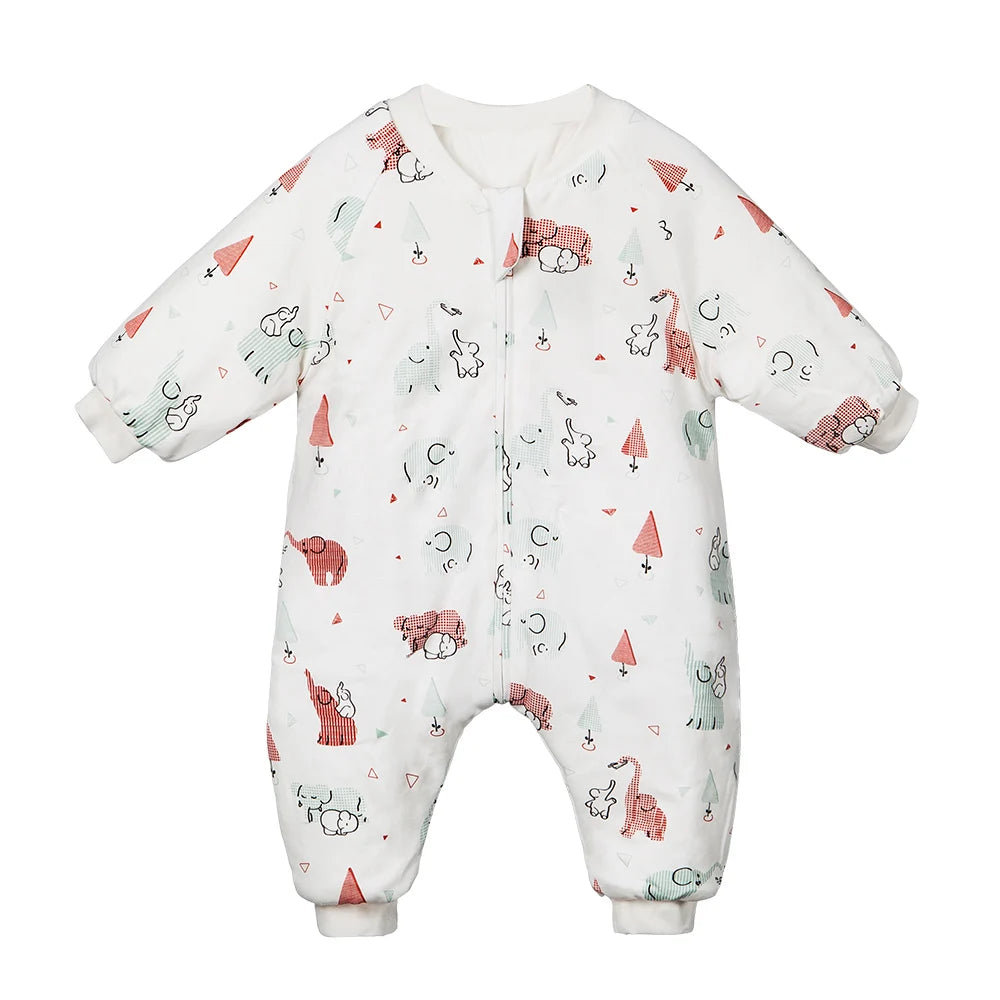 Gigoteuse évolutive enfant 1-4 ans motif éléphant corail