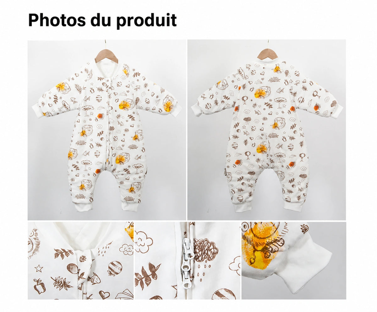 Gigoteuse évolutive hiver - zoom sur le motif