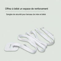 Boucle de la sangle fixée sur le montant du lit, ajustement serré