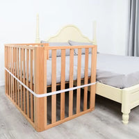 Schéma explicatif montrant comment passer la sangle autour du lit et du matelas